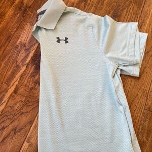 Under Armour Boys Light Green Polo Shirt